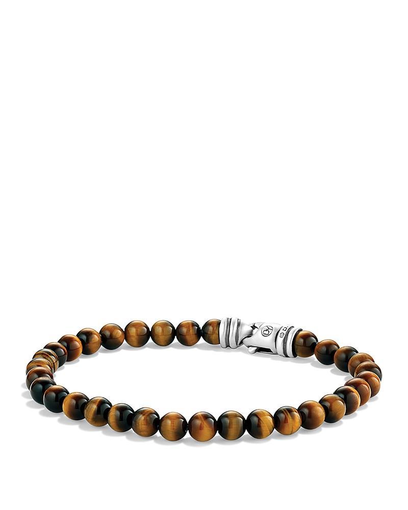 Mens Spiritual Beads Bracelet in Sterling Silver Product Image