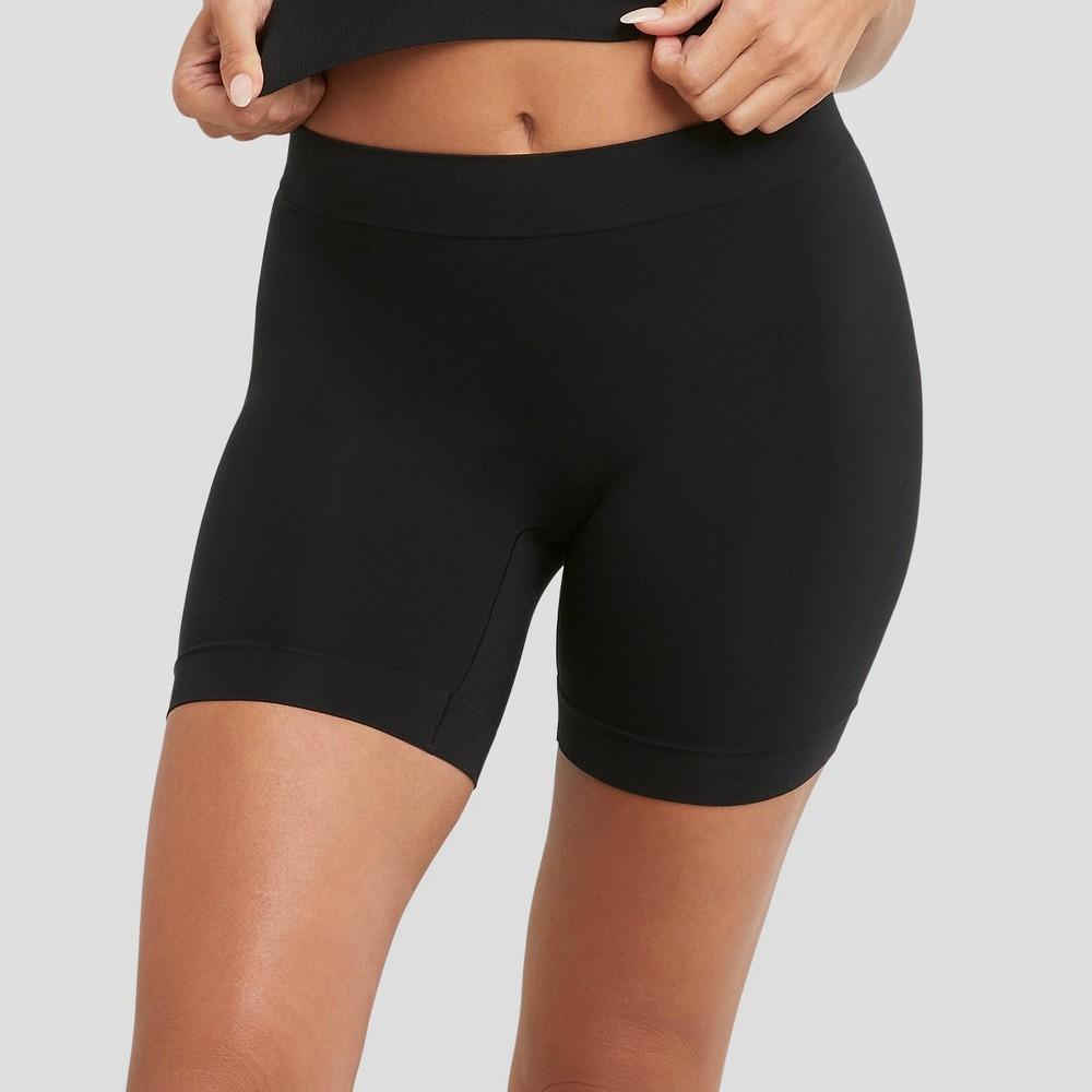 Maidenform Womens Shapewear Seamless Smoothing Light Shaping Shorts MST003 - Black 3XL Product Image