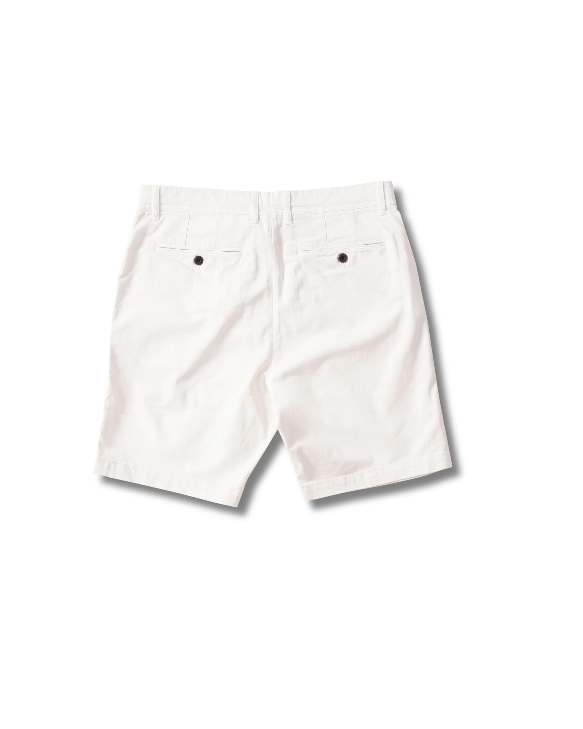 Precision Stretch Chino Shorts 8" - White Product Image