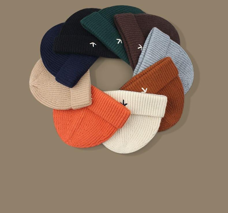 Embroidered Knit Beanie Product Image