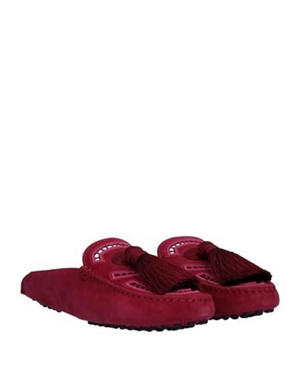 TOD'S Woman Mules & Clogs Garnet Size 5.5 Soft Leather In Red Product Image