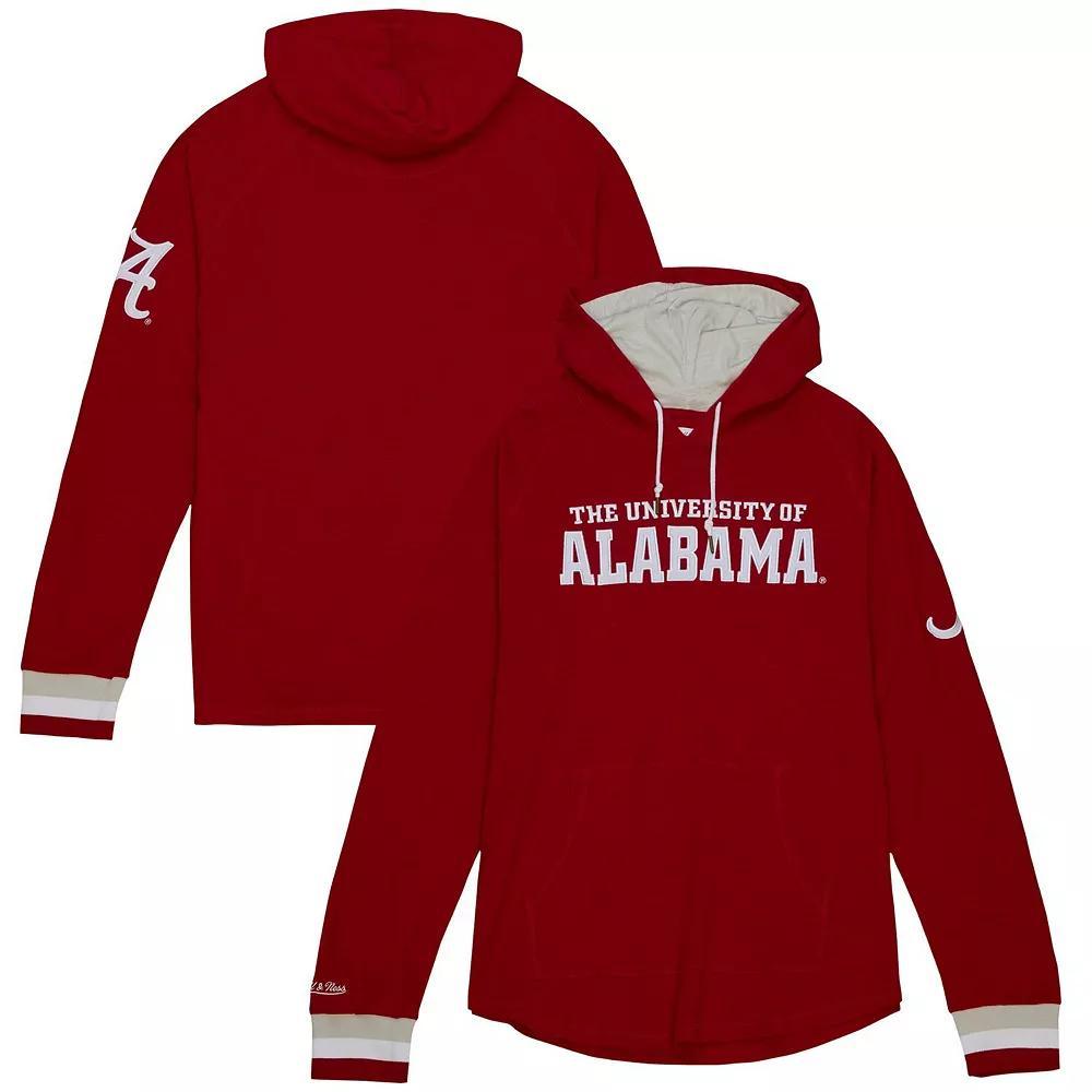 Men's Mitchell & Ness Crimson Alabama Crimson Tide Legendary Raglan Pullover Hoodie,  Product Image