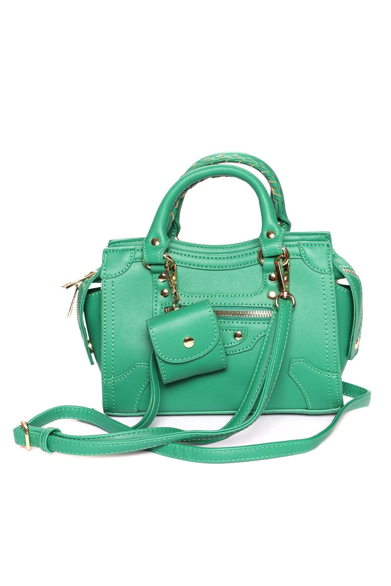 Keep Him Guessing Handbag - Kelly Green Product Image