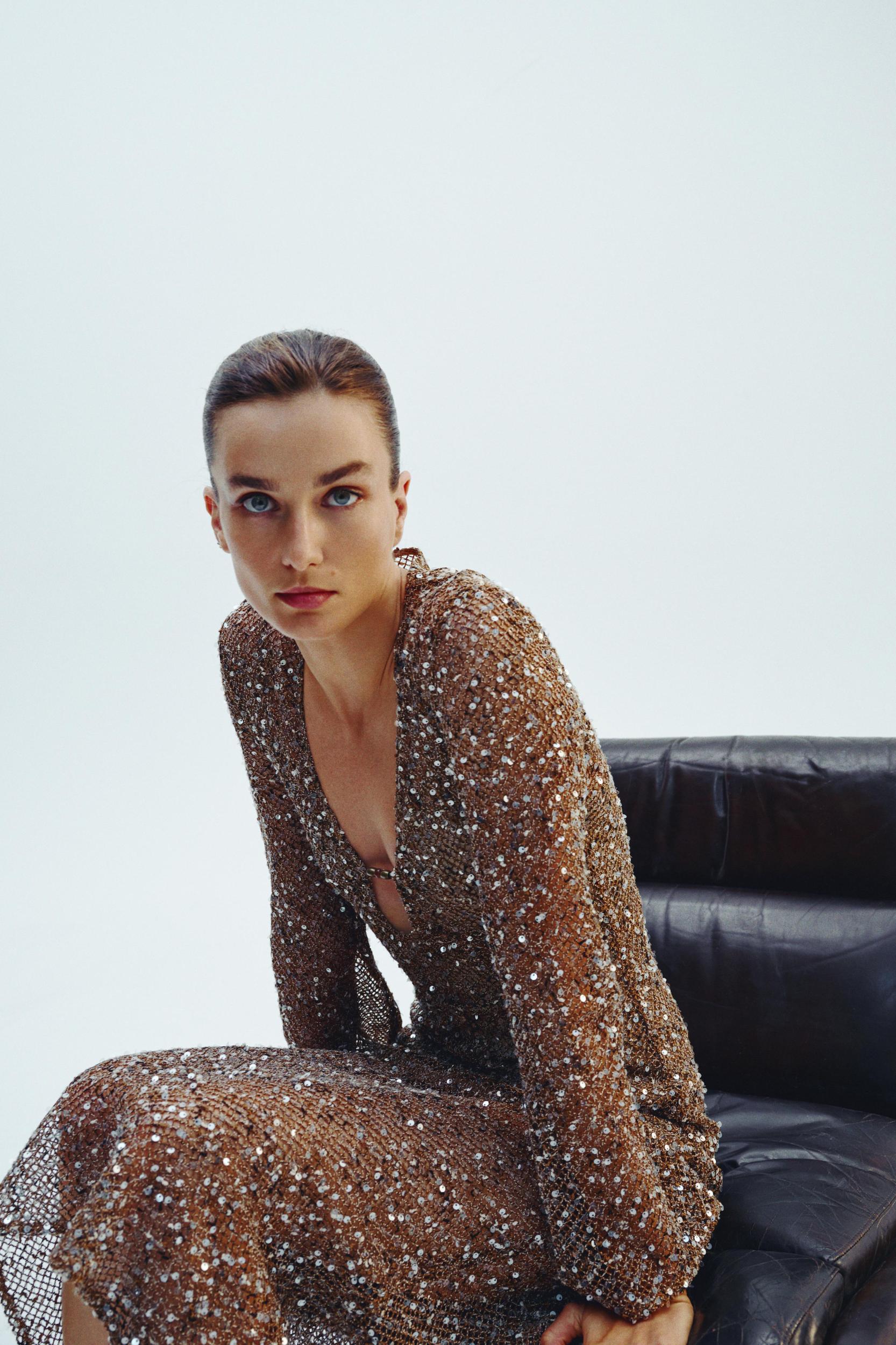 SEQUIN MIDI DRESS Product Image