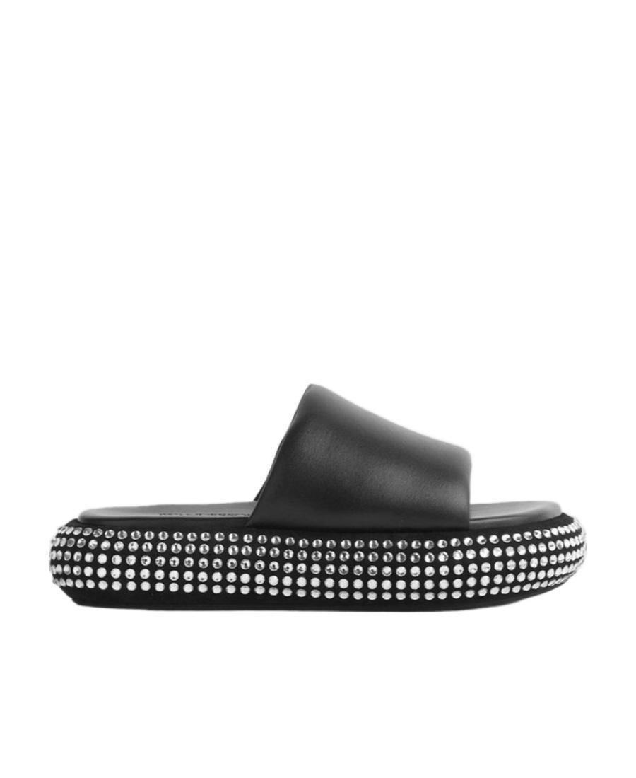 JW ANDERSON Logo Slippers In Black Product Image