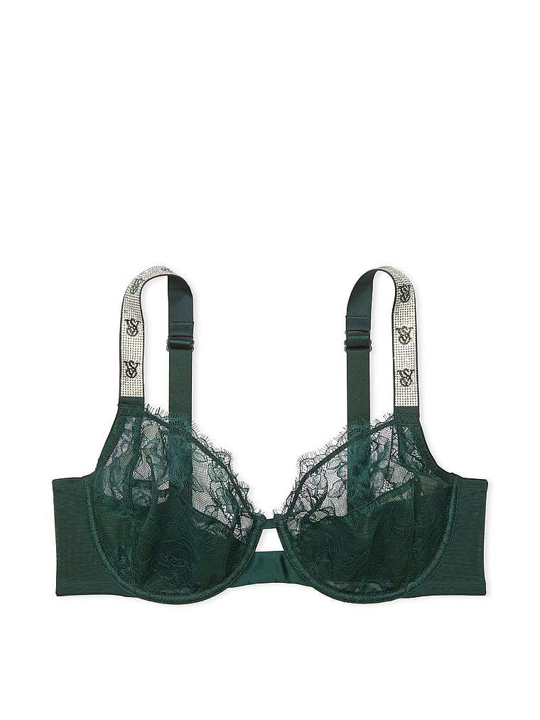 The Fabulous by Victoria's Secret Unlined Shine Strap Rose Lace Full-Cup Bra Product Image