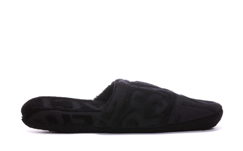 VERSACE Logo Detailed Slippers In Black Product Image