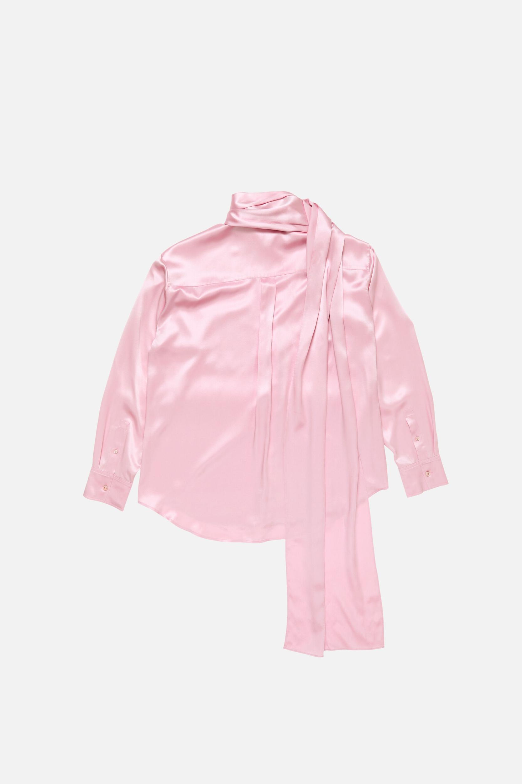 Layered Satin Blouse Product Image