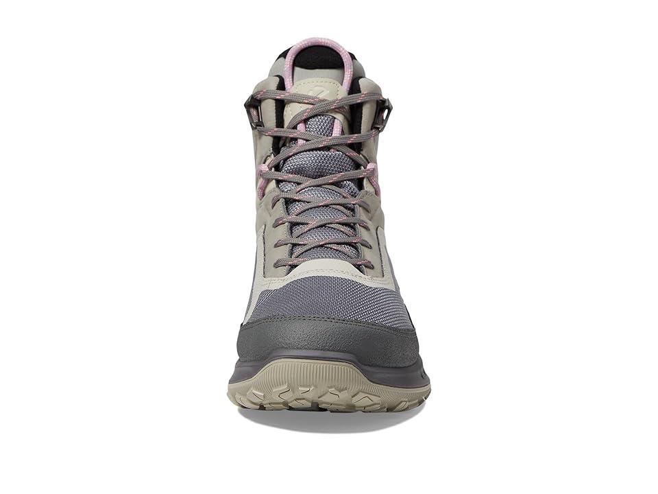 ECCO Sport Ultra Terrain Waterproof Mid Warm Hiking Boots (Steel/Wild Dove Nubuck/Primaloft) Women's Climbing Shoes Product Image