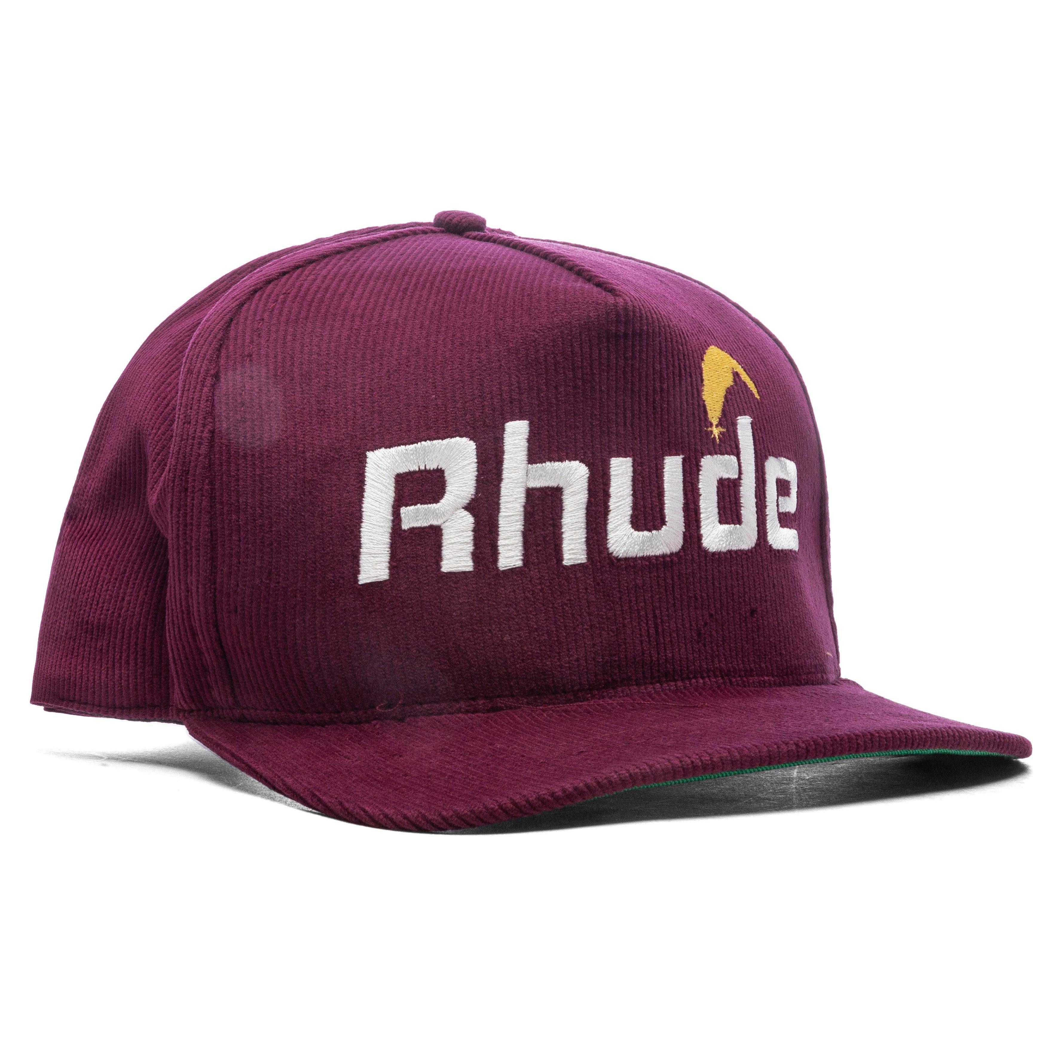 Cheval Corduroy Structure Hat - Maroon Male Product Image