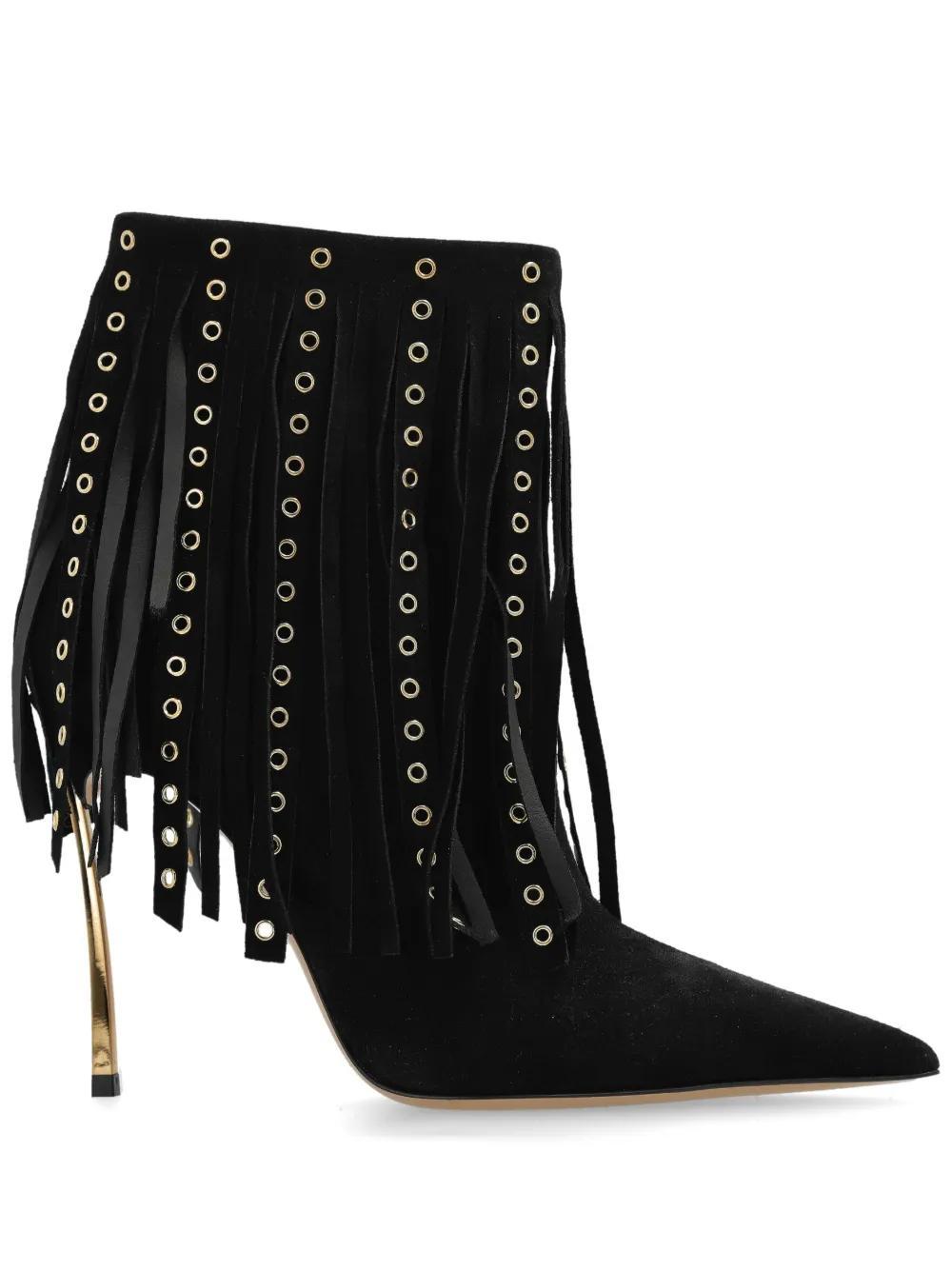 CASADEI Superblade Leather Boots In Black Product Image