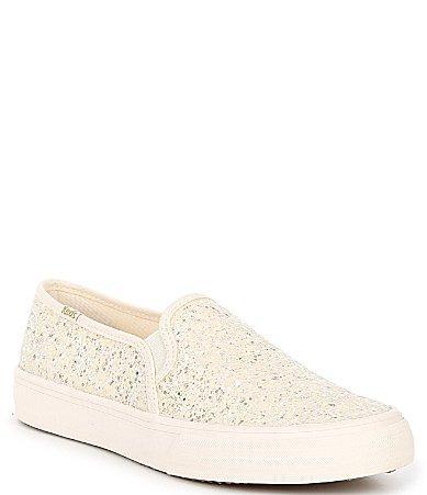 Keds Double Decker Glitter (Cream) Women's Shoes Product Image