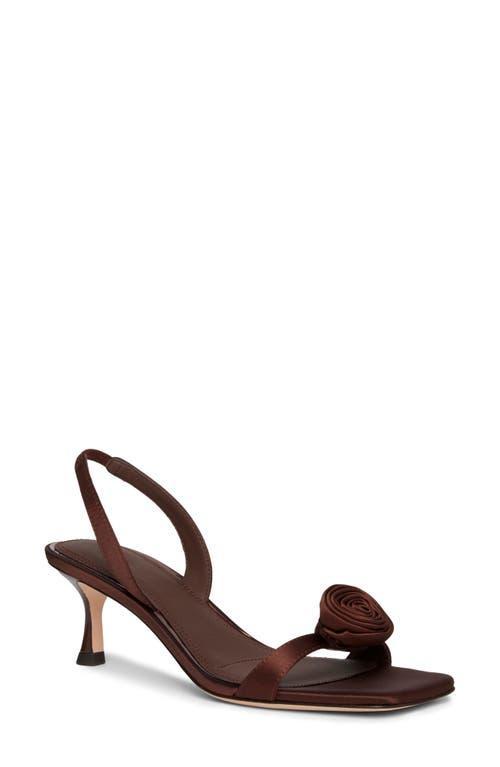 PAIGE Eva Slingback Sandal In Chocolate Product Image