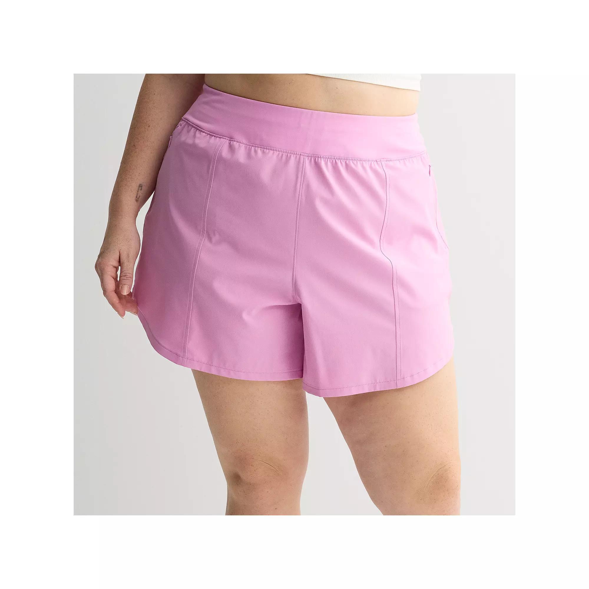 Plus Size Tek Gear® Multi-Purpose Shorts, Women's, Size: 1XL, Purple Macaroon Product Image