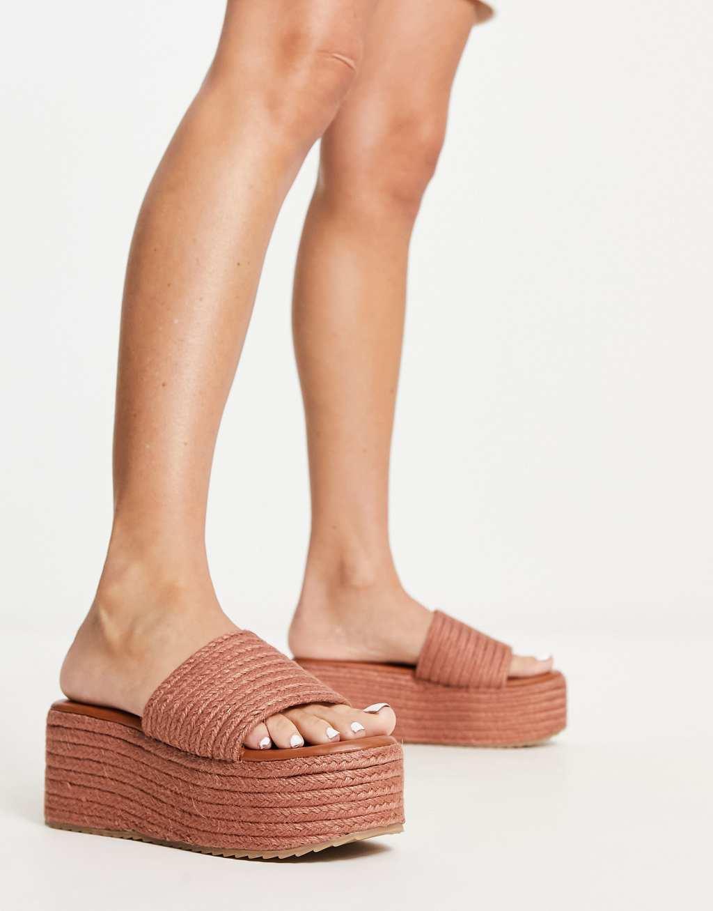 South Beach platform wedge espadrille sandal Product Image