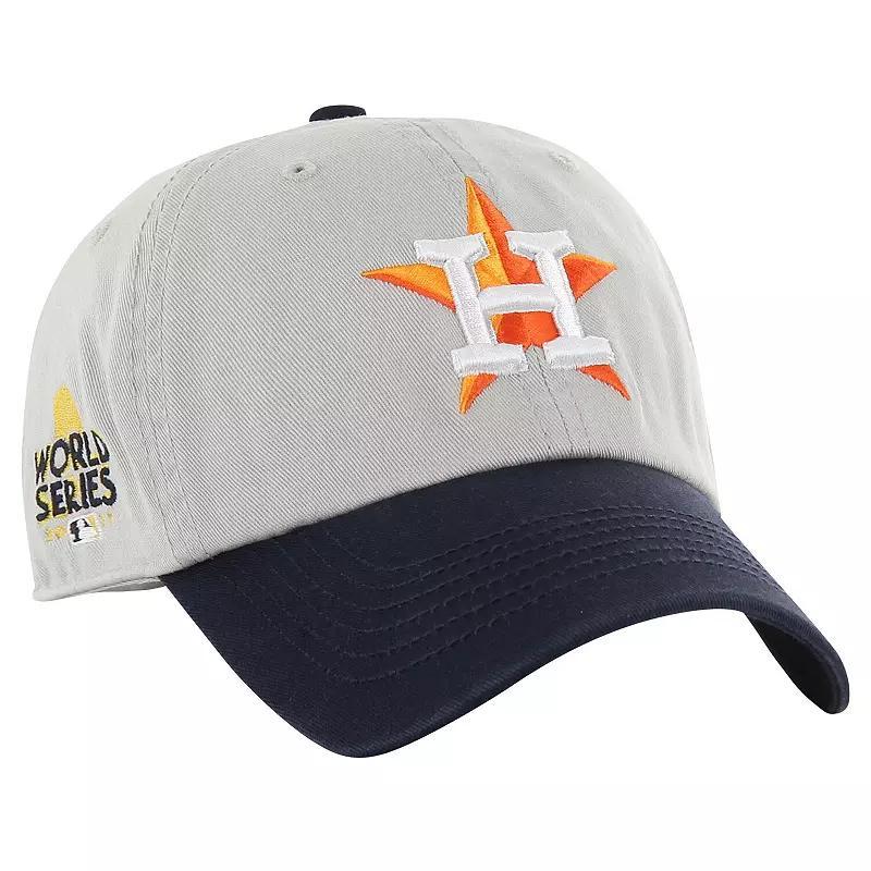 Mens 47 Gray/Navy Houston Astros Sure Shot Classic Franchise Fitted Hat Product Image