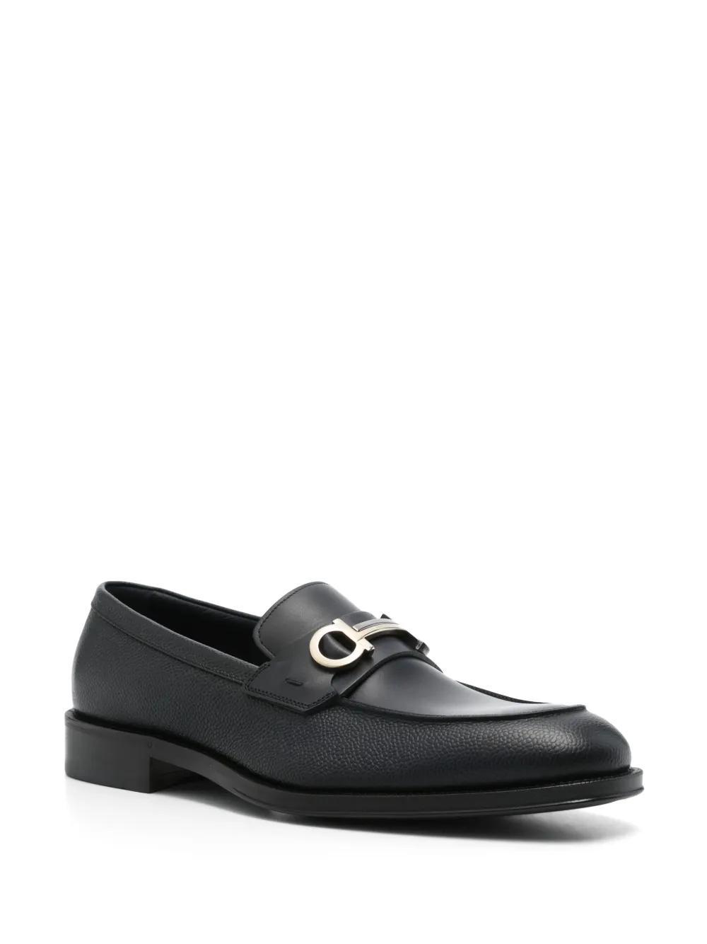 FERRAGAMO Gancini Loafers In Black Product Image