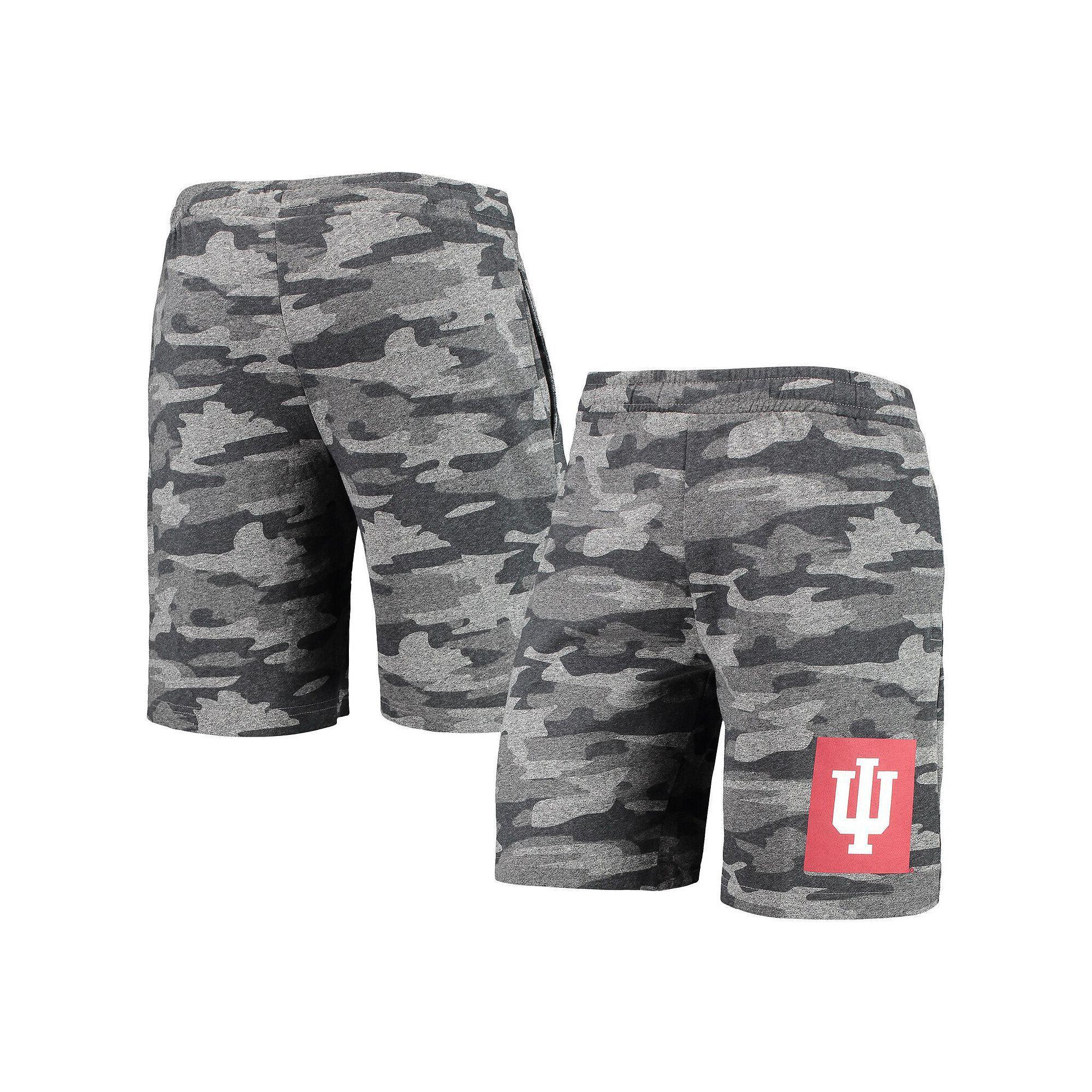 Men's Concepts Sport Charcoal/Gray Indiana Hoosiers Camo Backup Terry Jam Lounge Shorts, Size: 2XL Product Image