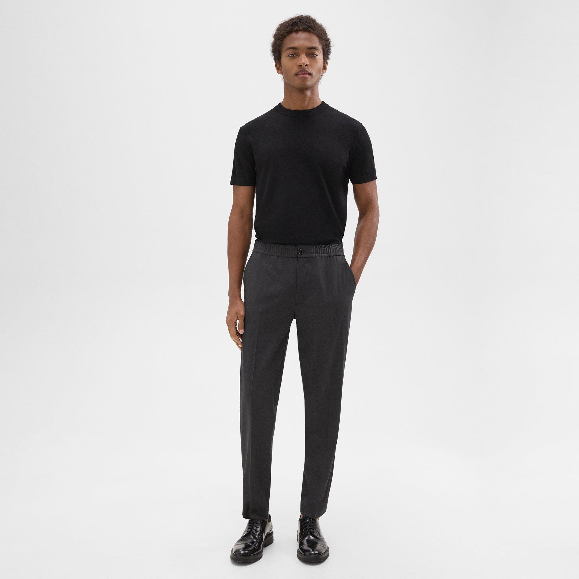 Stretch Wool Larin Drawstring Pant | Theory Product Image