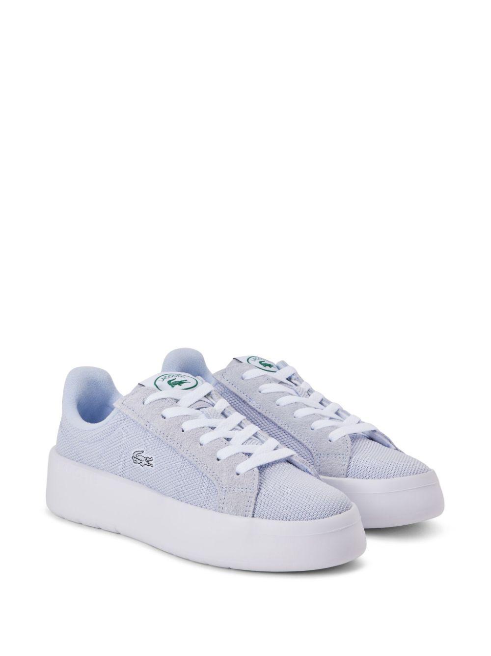 logo-embroidered lace-up sneakers Product Image