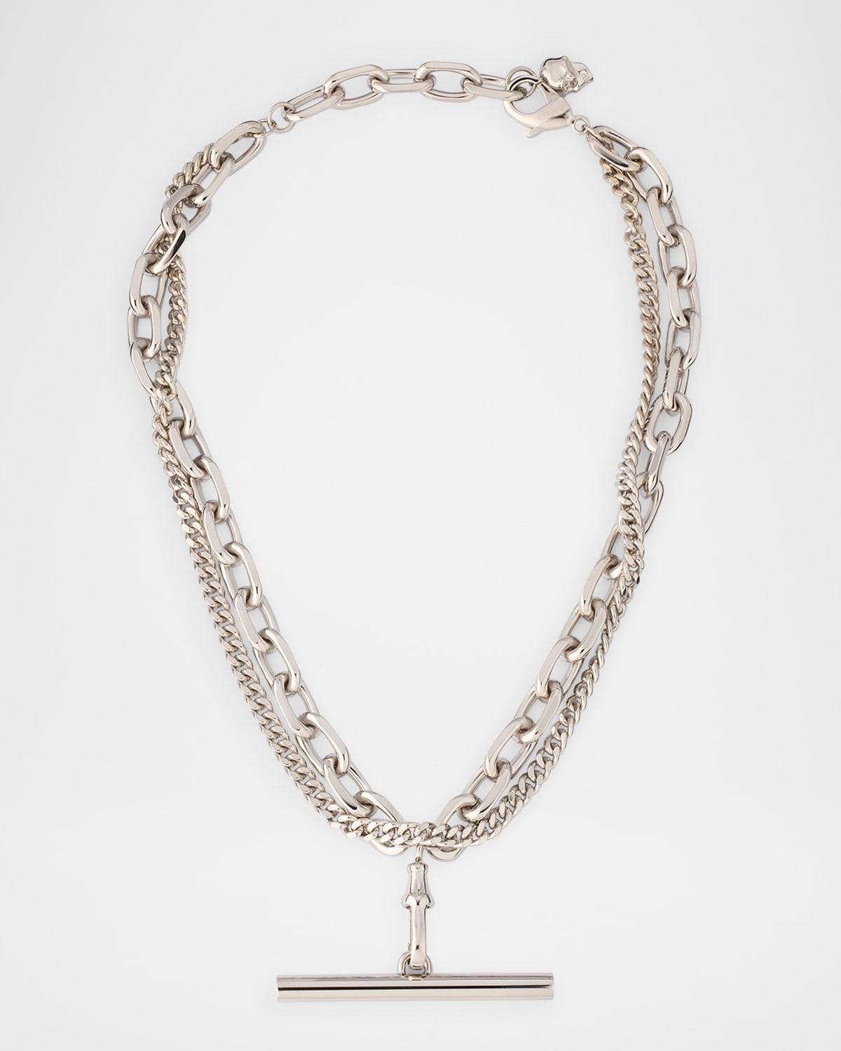 Mens Sling Chain Necklace in Palladium Product Image