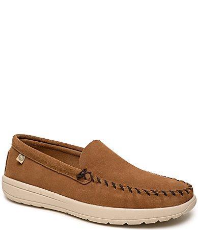 Minnetonka Mens Discover Classic Suede Slip Product Image