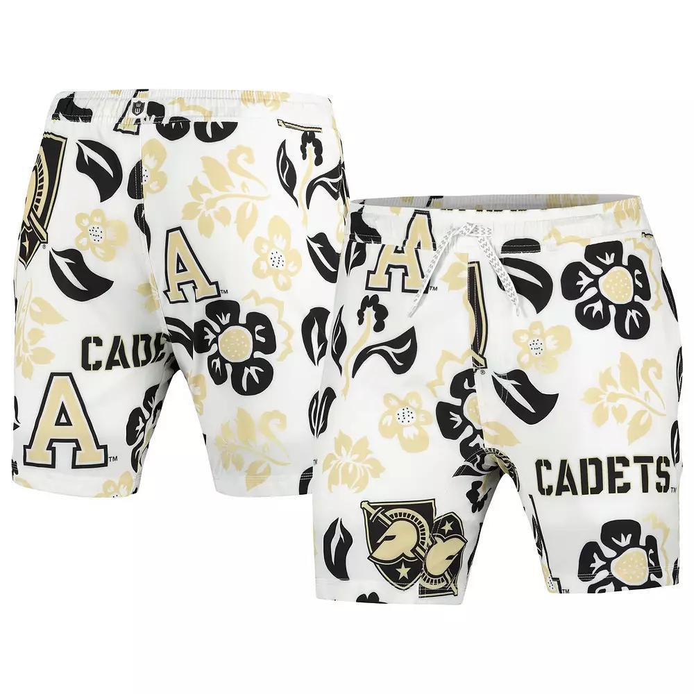 Men's Wes & Willy White Army Black Knights Vault Tech Swimming Trunks,  Product Image