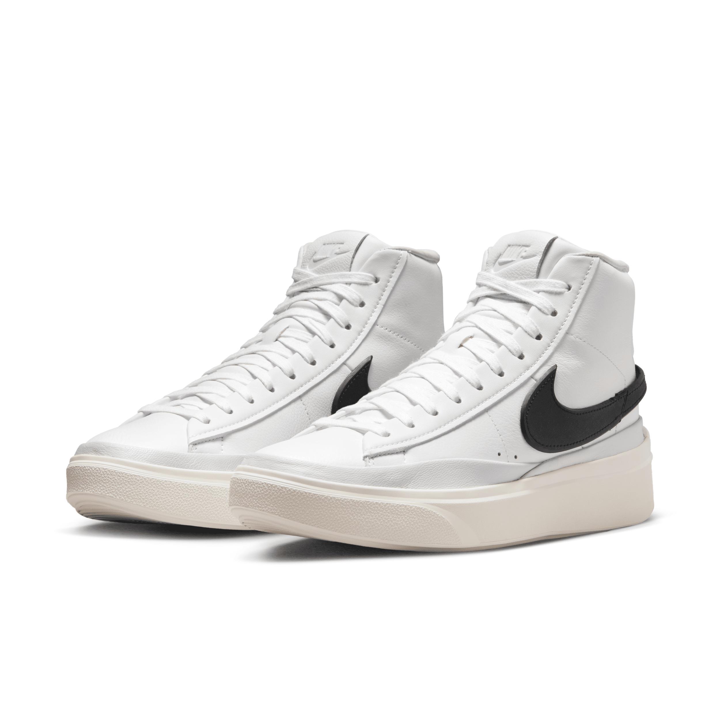 NIKE Blazer Phantom Sneaker Mid In White  Black  Summit White  & Phantom Product Image