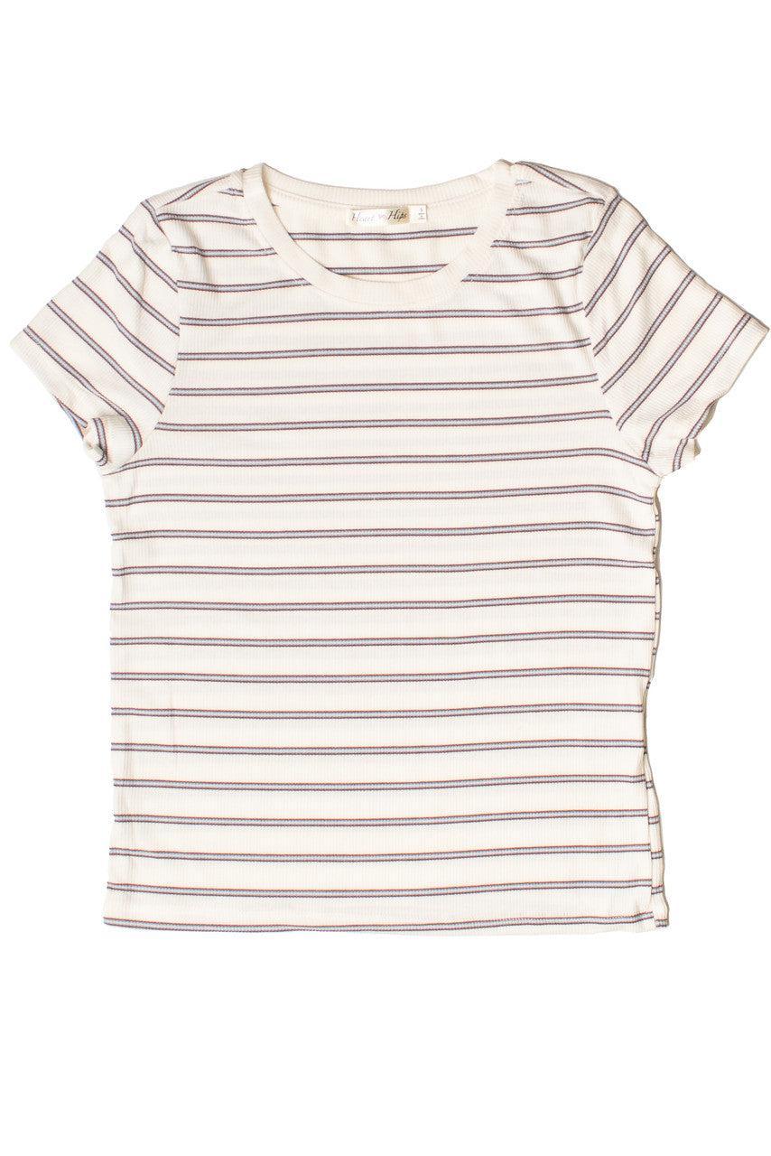 Ribbed Striped Tee Product Image