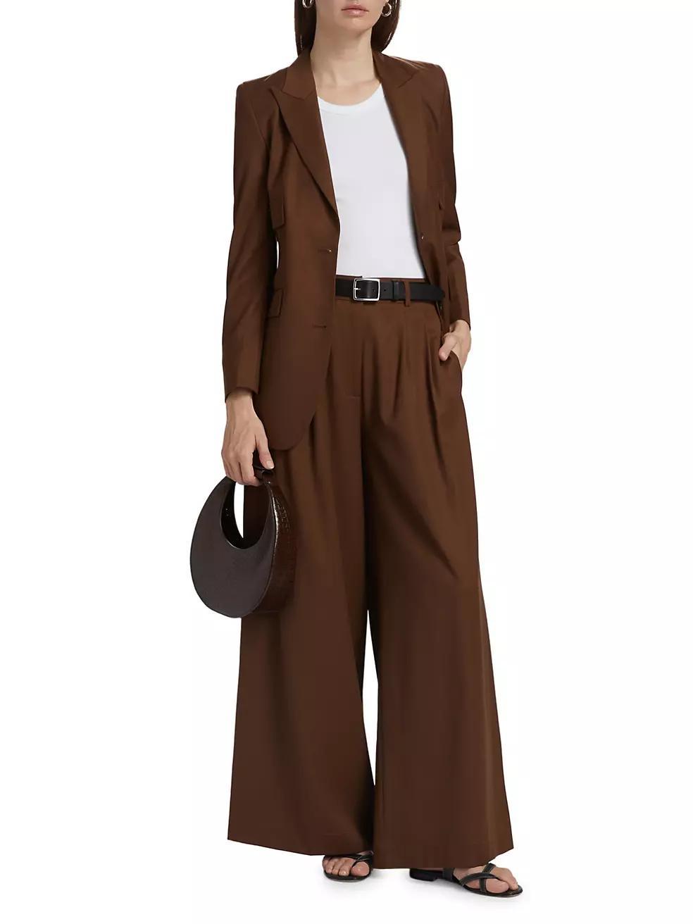 Caseros Dominique Wide-Leg Tailored Pants Product Image