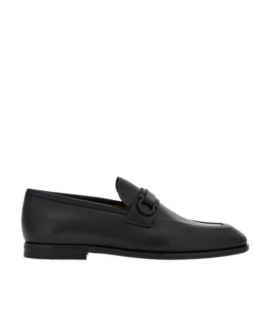 FERRAGAMO Round Head Business Casual Shoes In Black Product Image