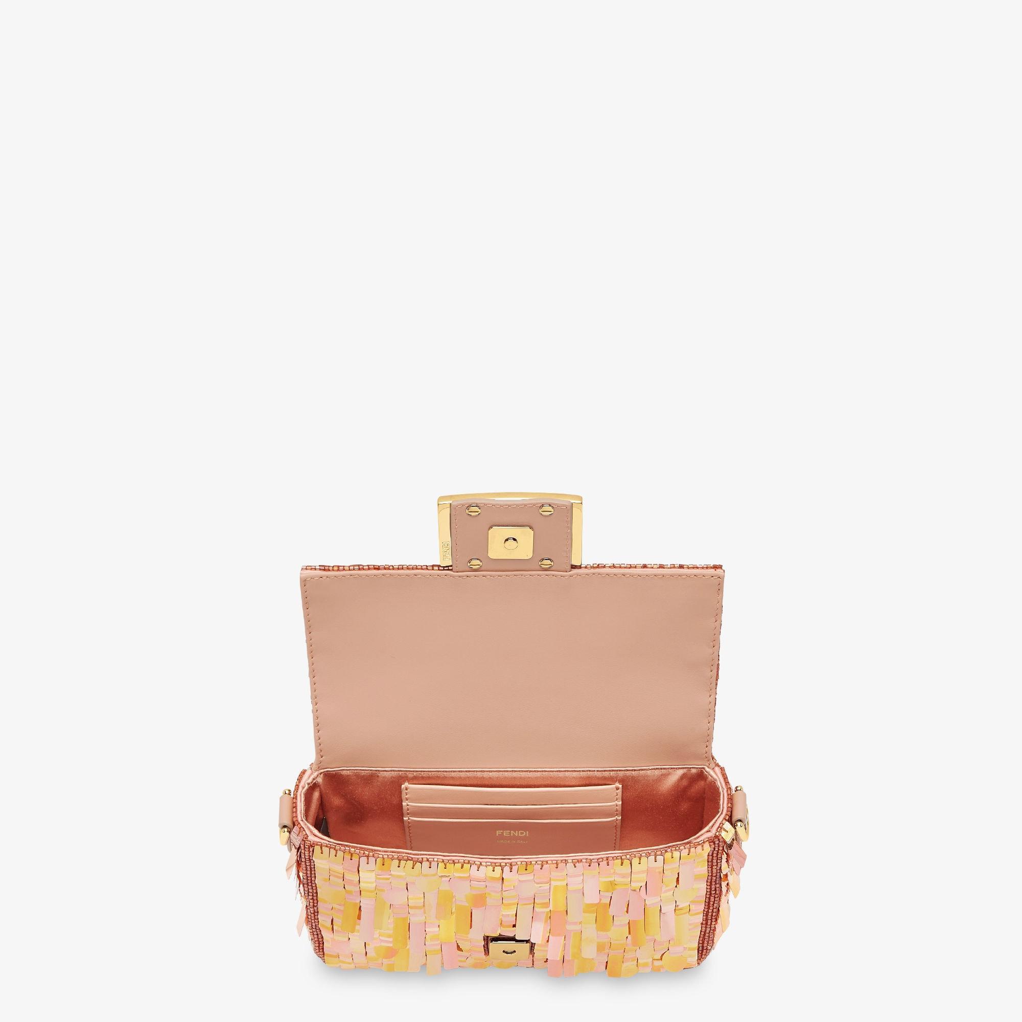 Baguette MiniBag embroidered with iridescent sequins Product Image