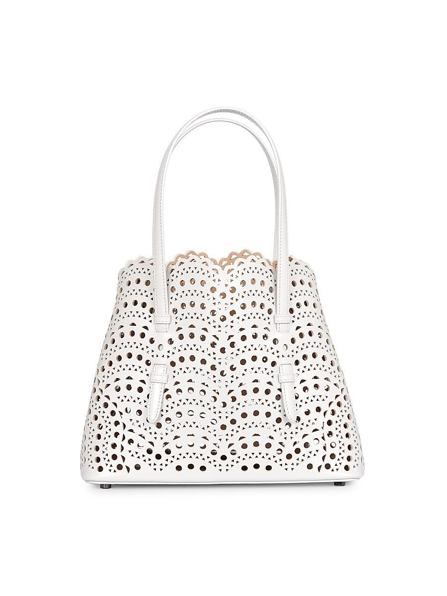 Womens Mini Mina Perforated Leather Top Handle Bag Product Image
