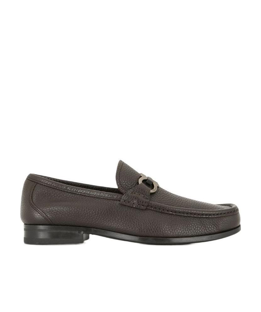 FERRAGAMO Grandioso Slip-on Loafers In Black Product Image