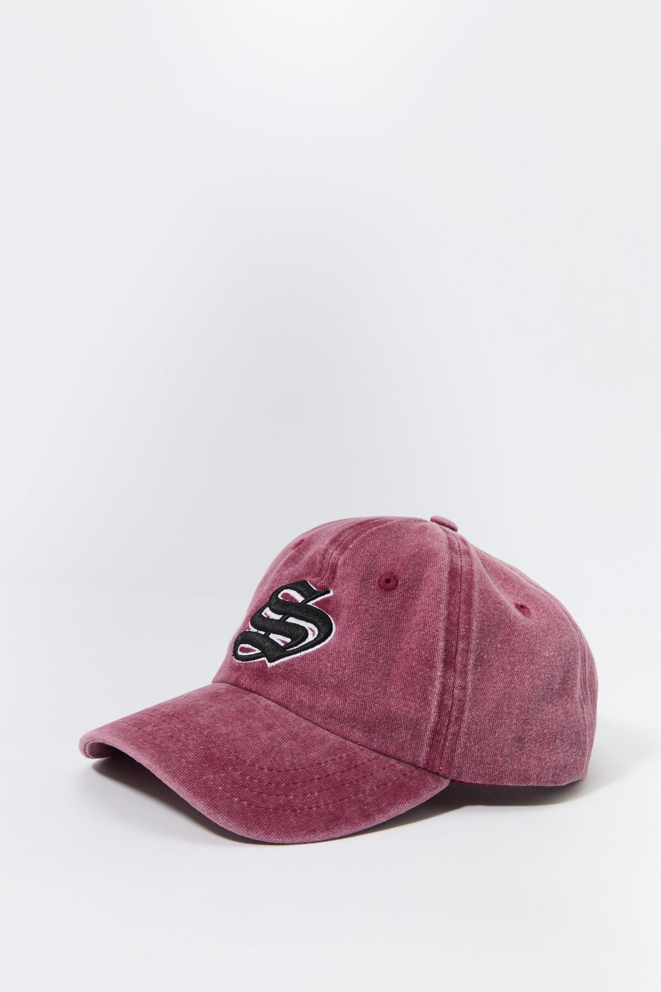 S Embroidered Washed Baseball Hat Male Product Image