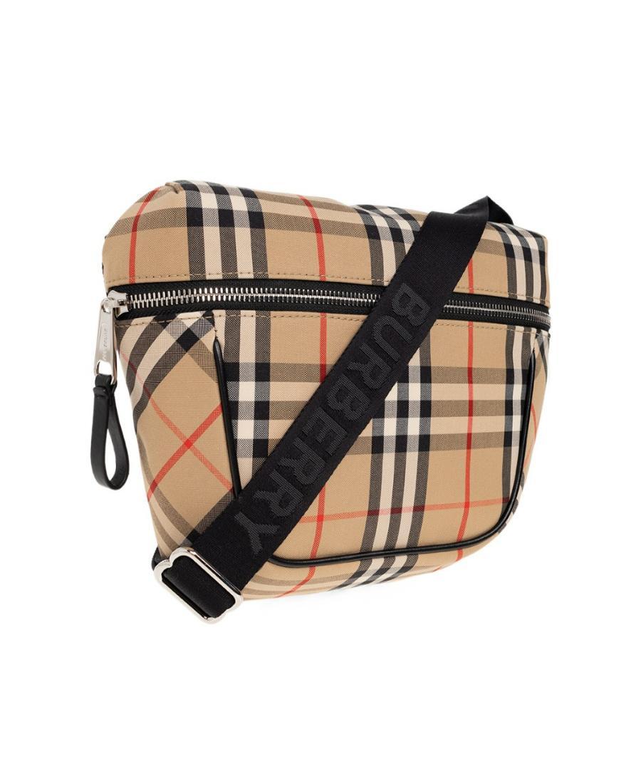 BURBERRY Archie Vintage Check Shoulder Bag In Nude Product Image