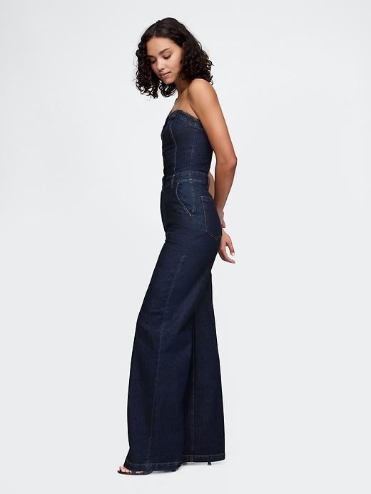 Strapless Denim Jumpsuit Product Image