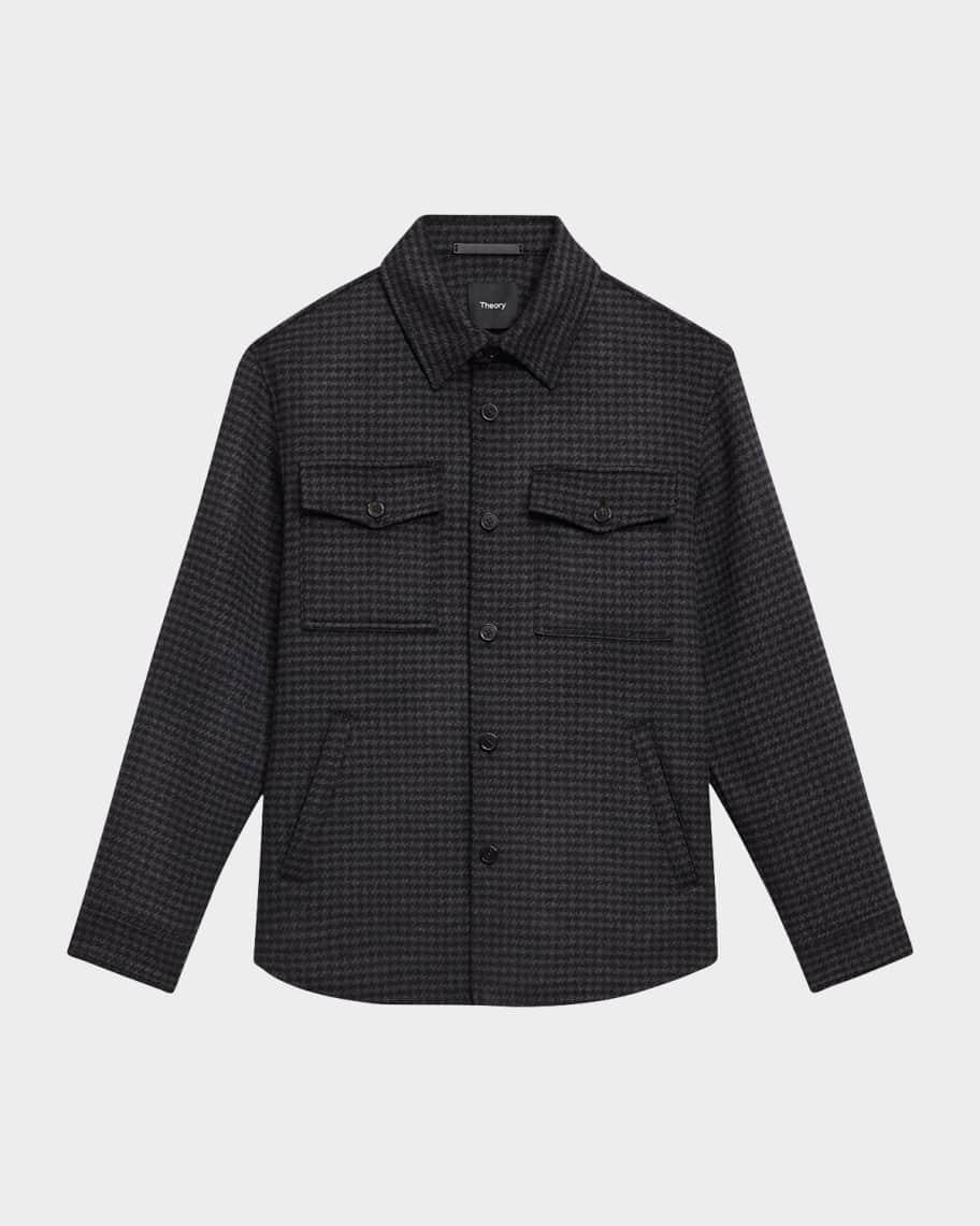 Men's Wool-Cashmere Houndstooth Overshirt Product Image