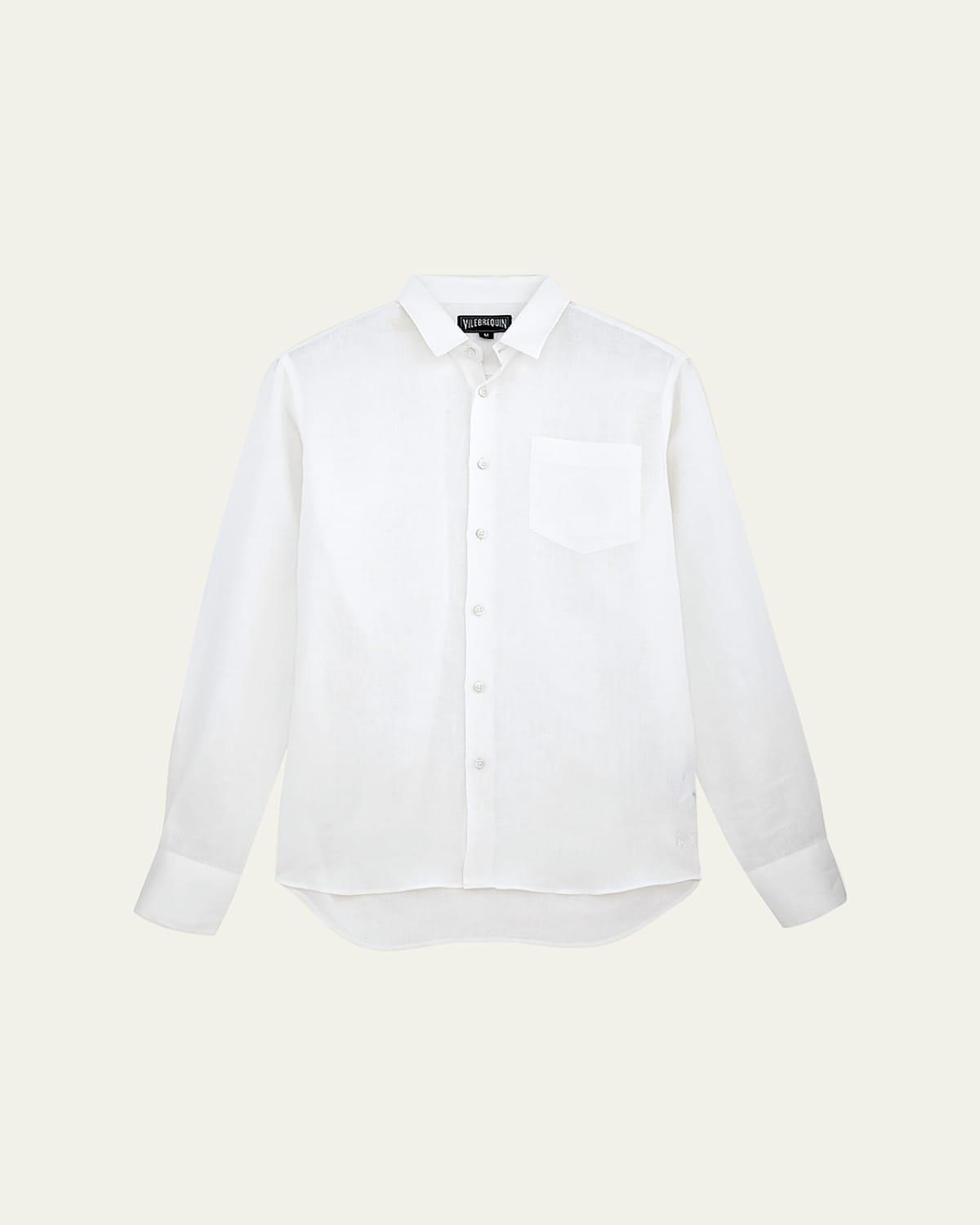 Mens Lagoon Linen Shirt Product Image