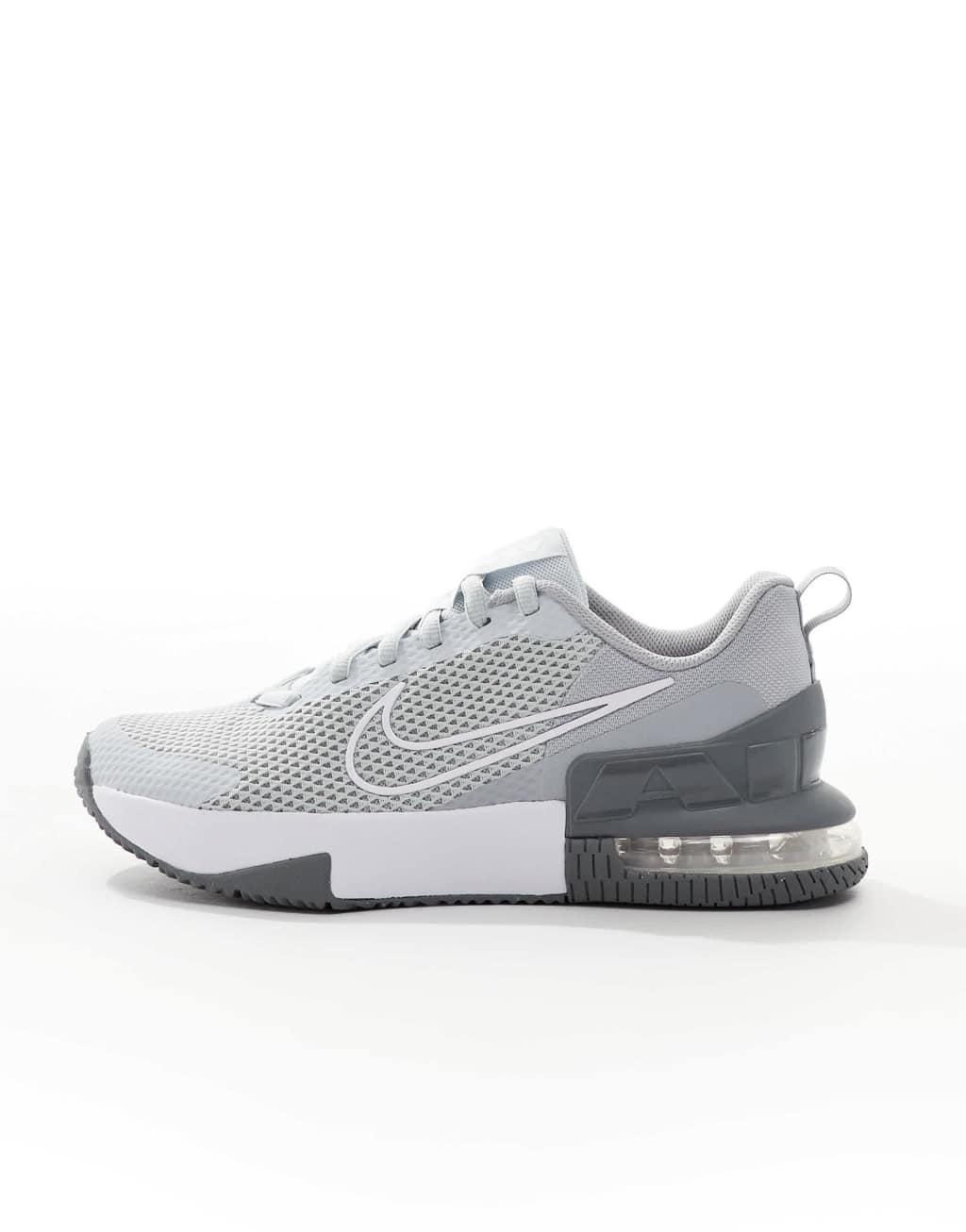 Nike Training Air Max Alpha 6 sneakers in light gray and white Product Image