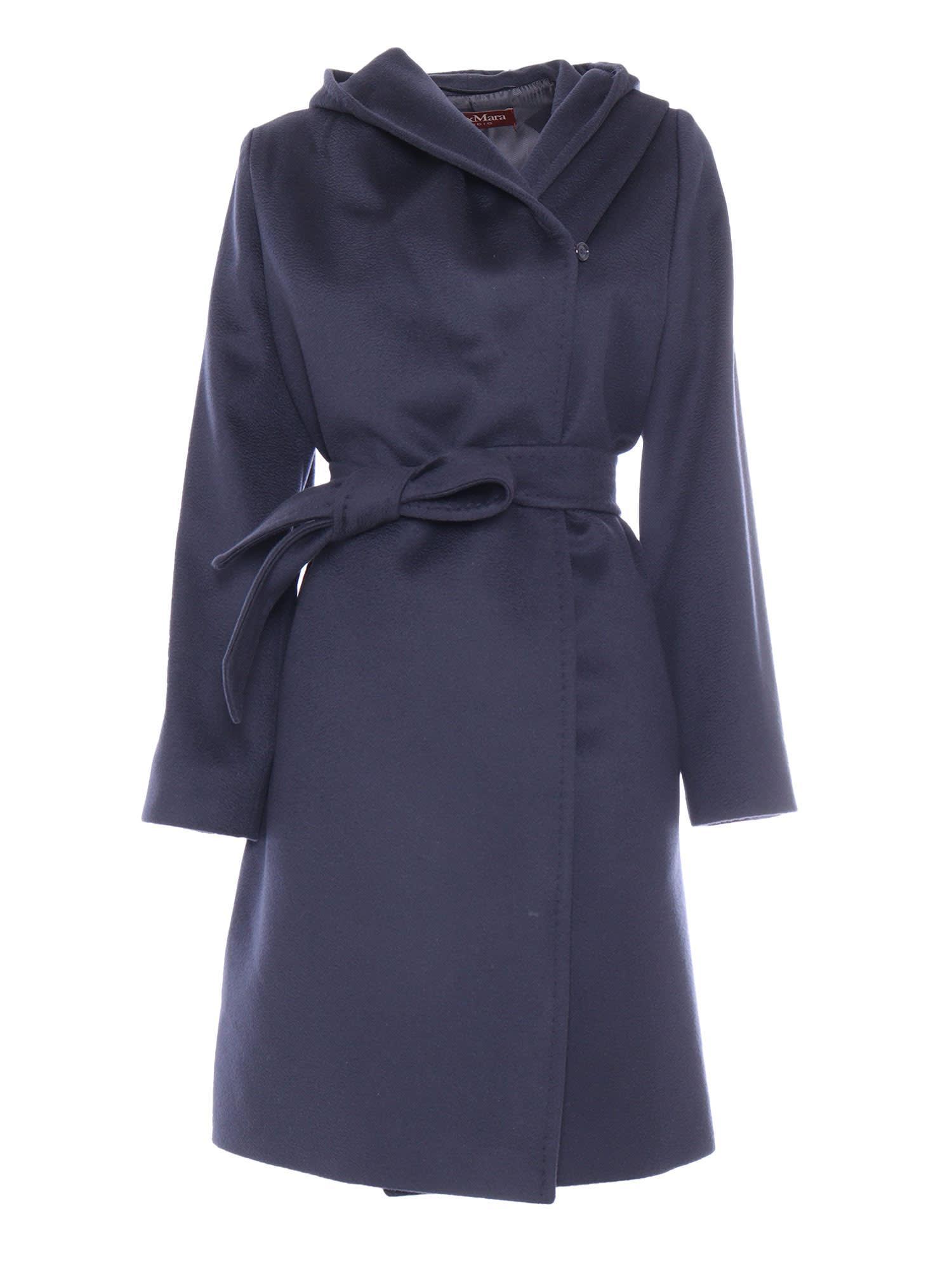 MAX MARA Studio Coat In Blue Product Image