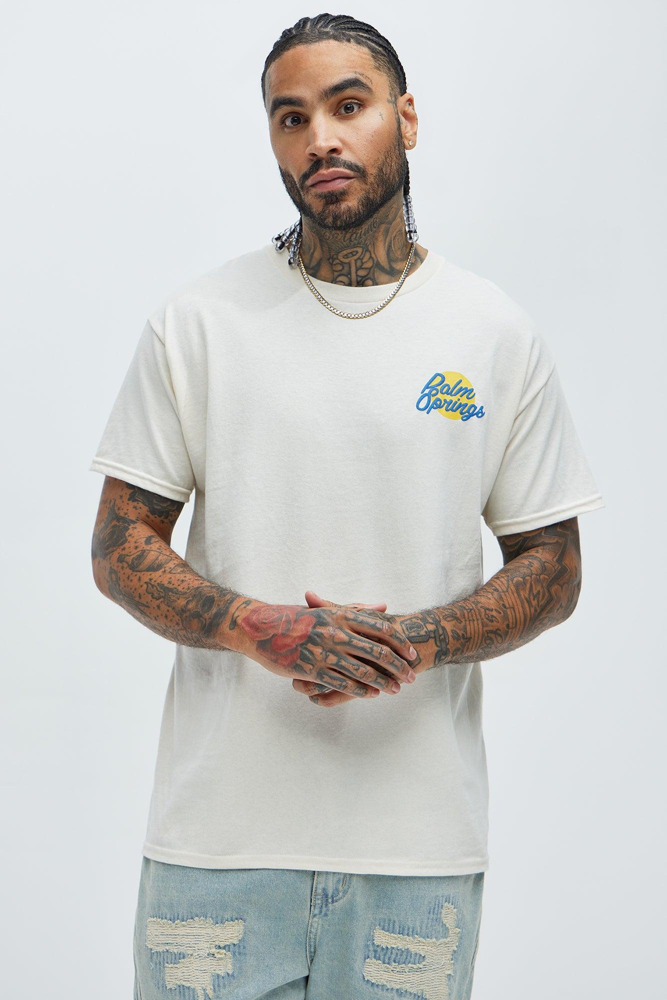 Palm Springs Lounge Short Sleeve Tee - Cream Product Image