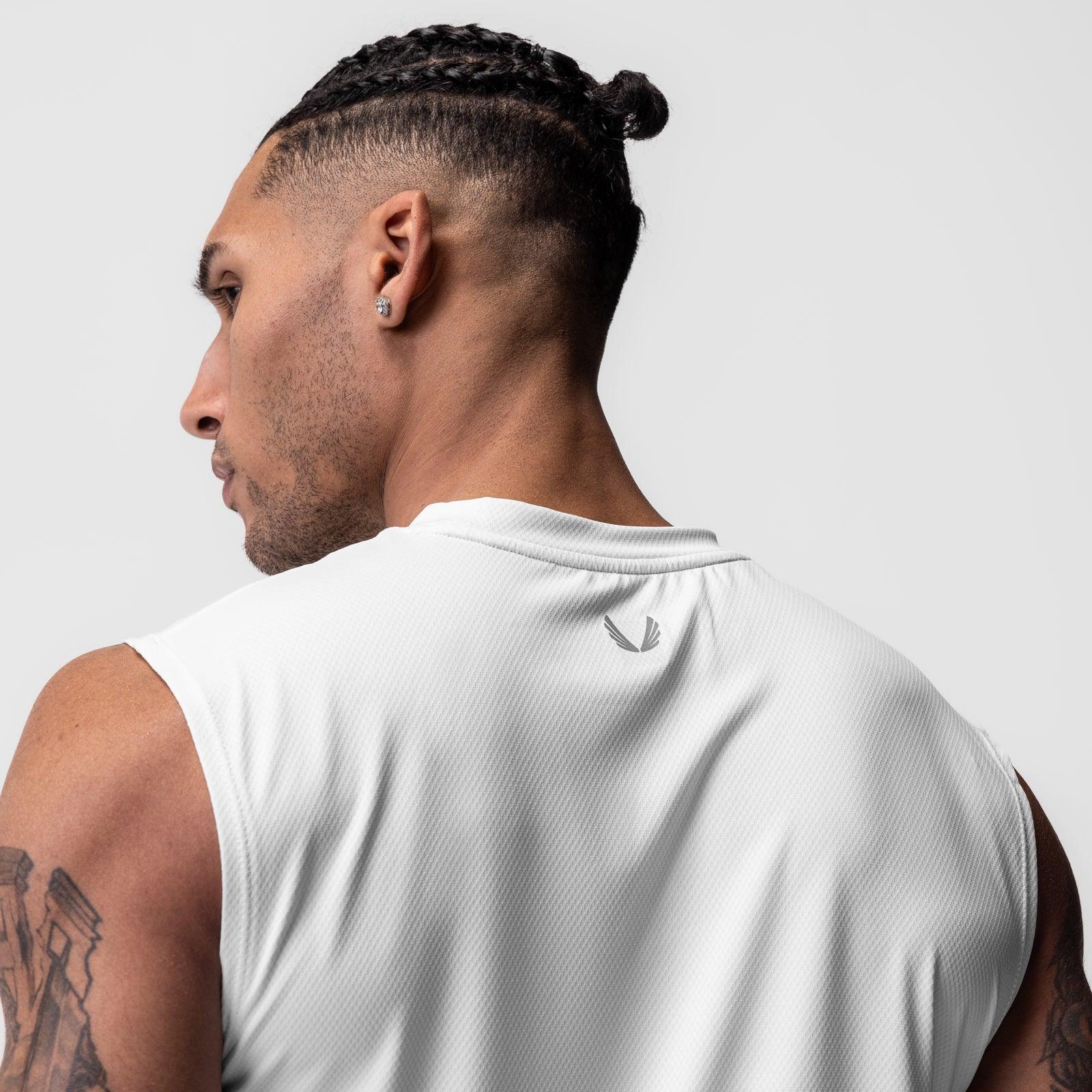 0757. AeroSilver® Cutoff Tank - White Product Image