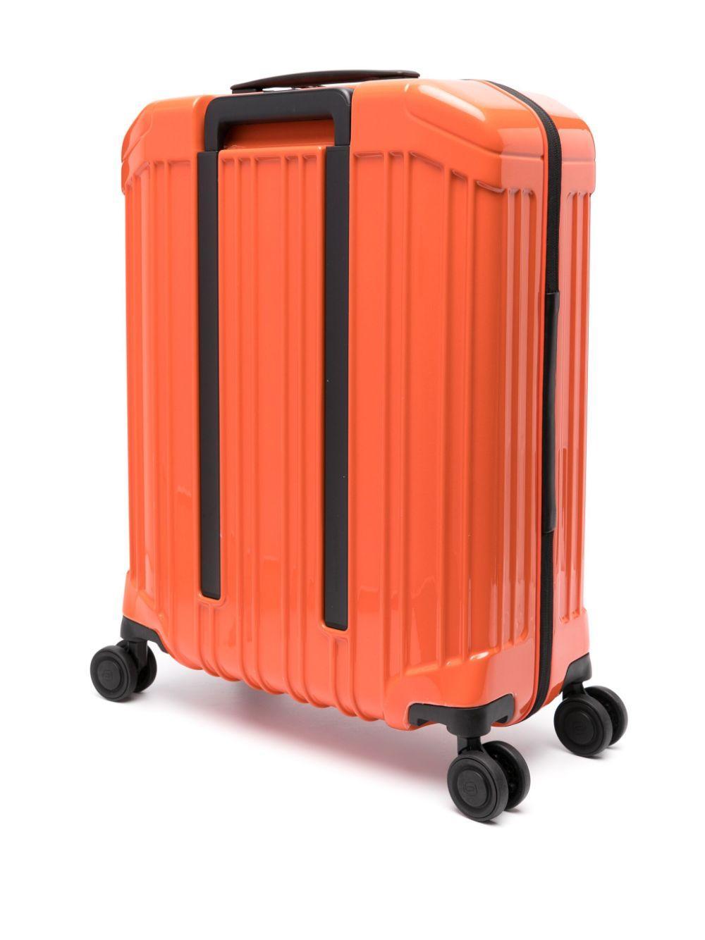 PIQUADRO Ultra Slim Spinner Four-wheel Suitcase In Orange Product Image