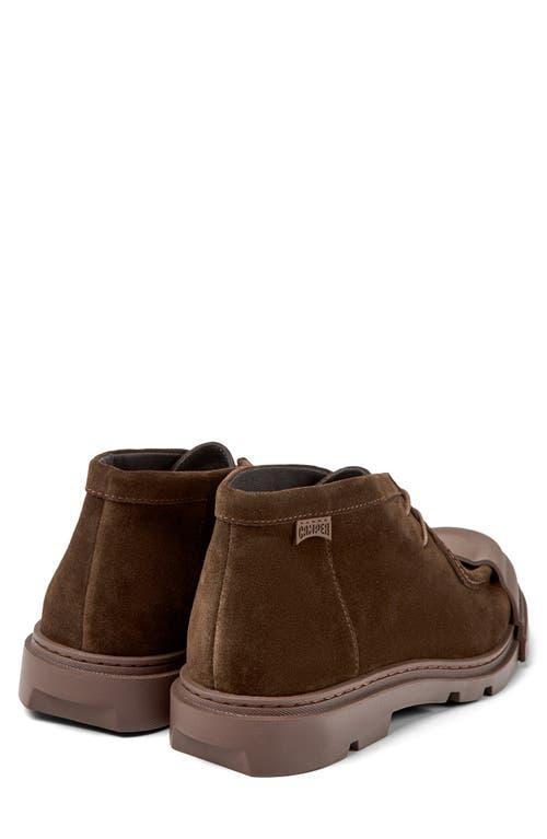 CAMPER Junction Panelled Lace-up Shoes In Medium_brown Product Image