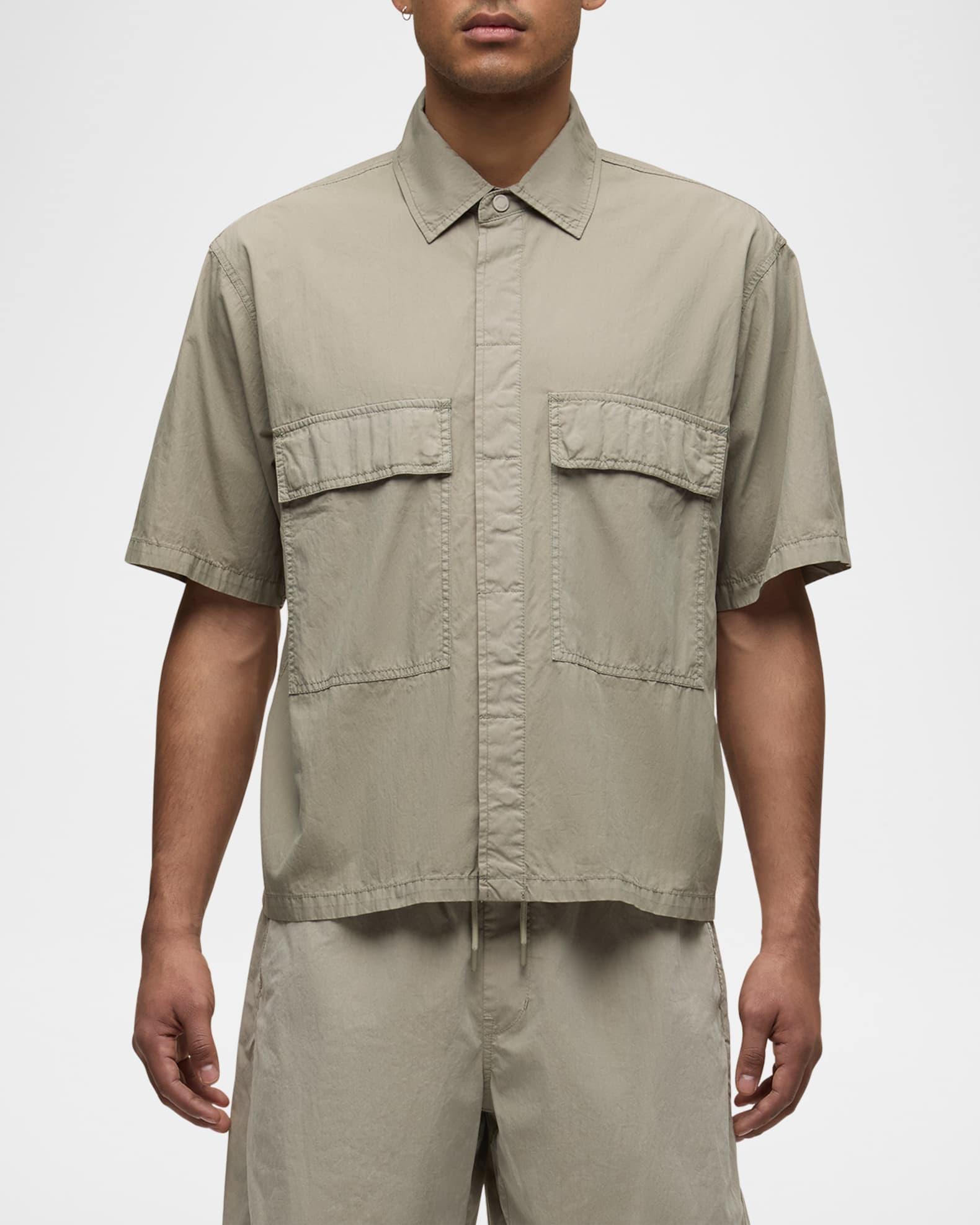Men's Cotton-Blend Utility Shirt Product Image