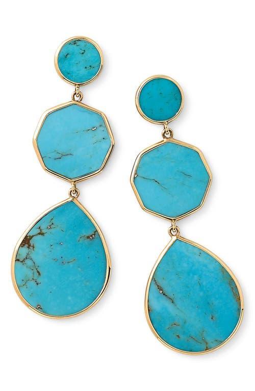 Crazy 8s 3-Stone Drop Earrings in 18K Gold Product Image