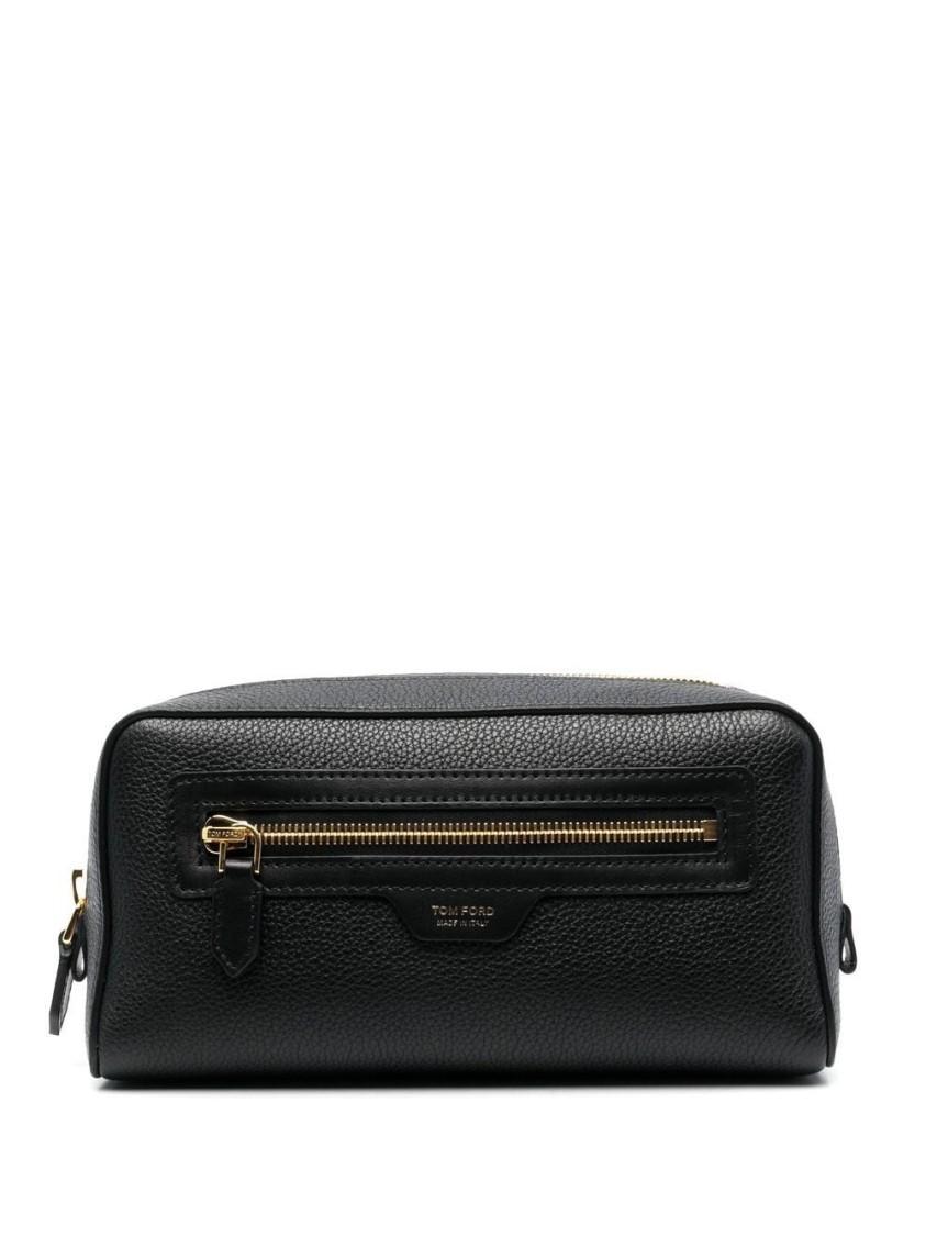 TOM FORD Textured Leather Bag In Black Product Image