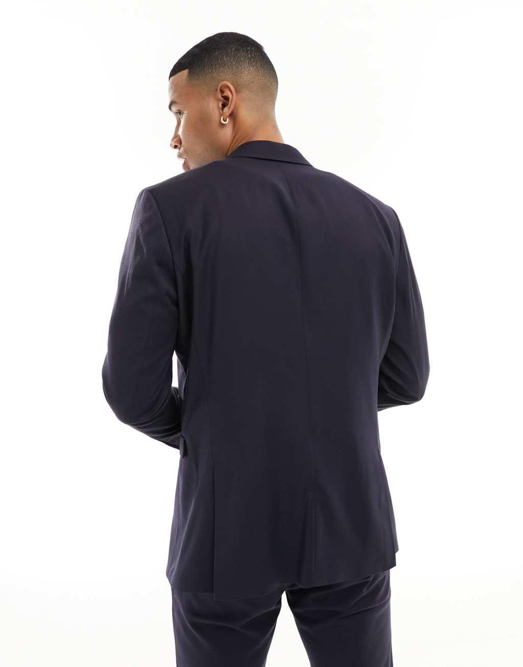 Selected Homme slim fit suit jacket in navy Product Image