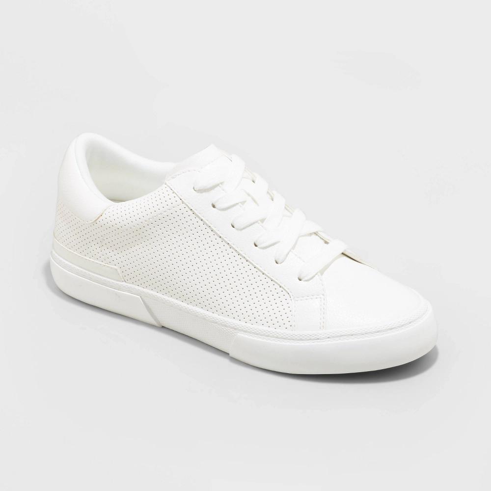 Womens Maddison Sneakers with Memory Foam Insole - A New Day White 8W Product Image